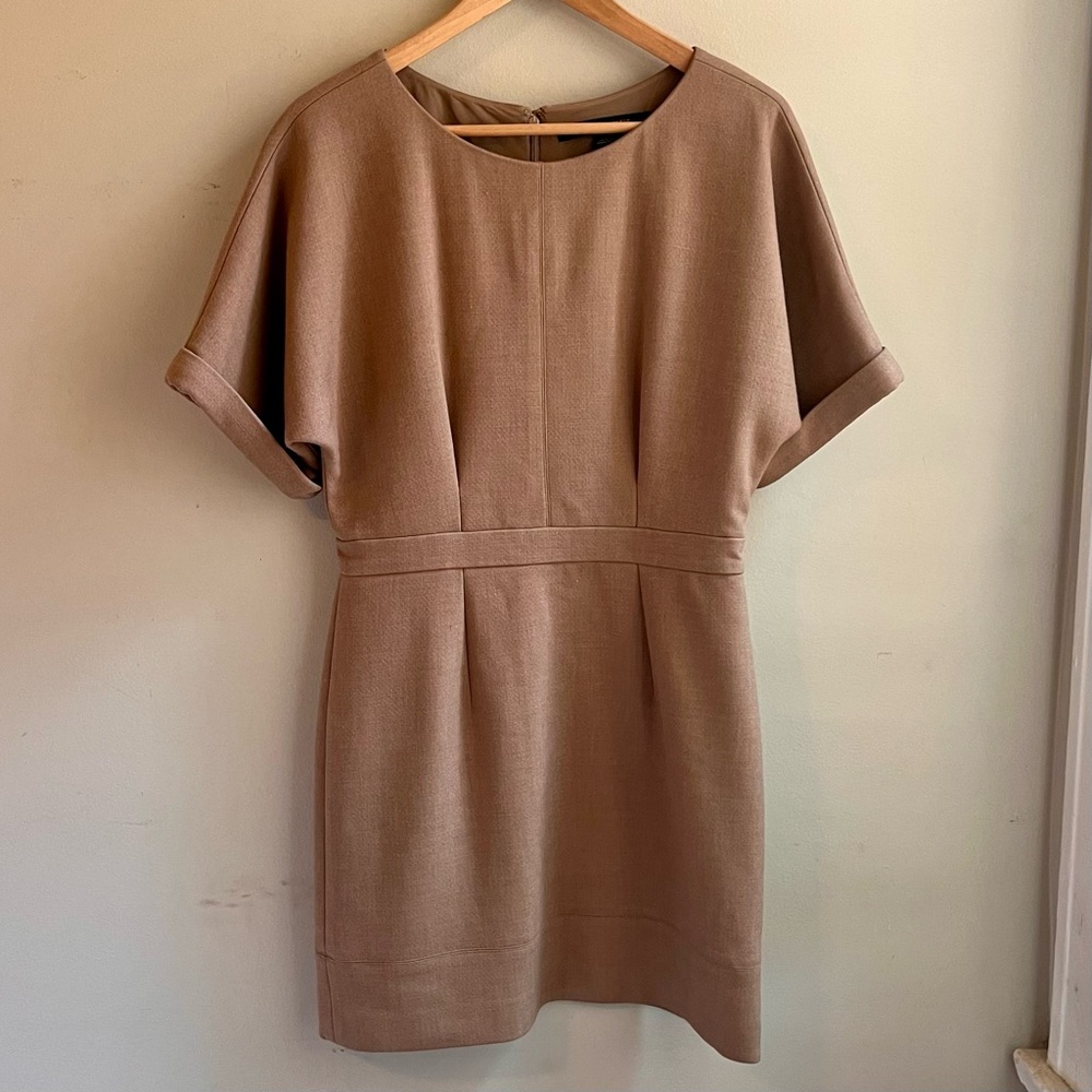 Cynthia Steffe Neutral Taupe Dolman Sleeve Dress – Size 4